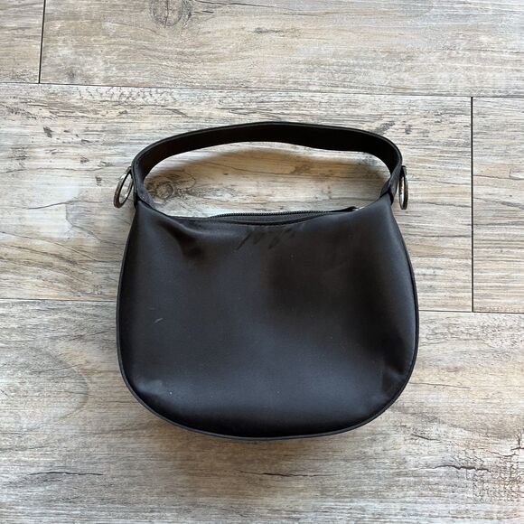 Cache Handbag Mini Black Nylon Vintage Y2K 90s Grunge Goth - Picture 1 of 9